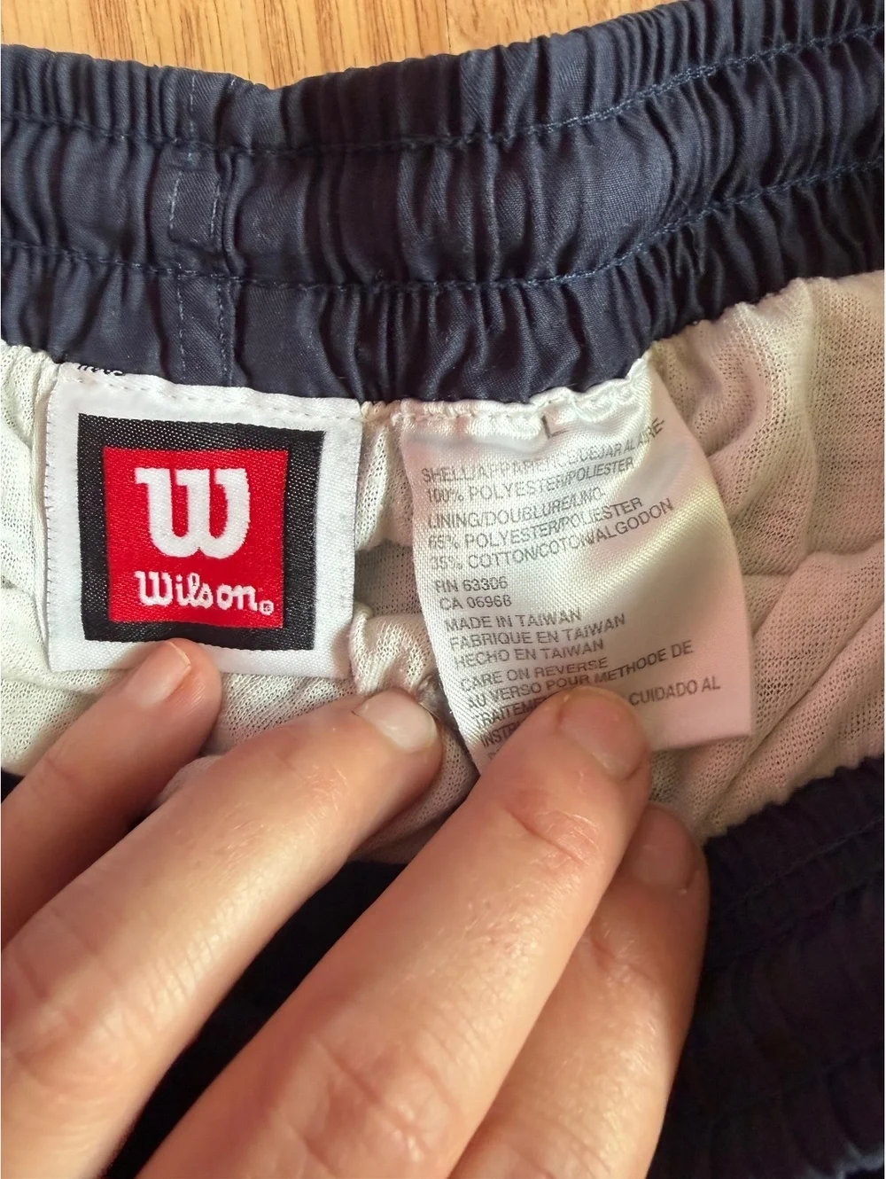 Wilson Navy Athletic Shorts Lot of 2 pairs Size Large